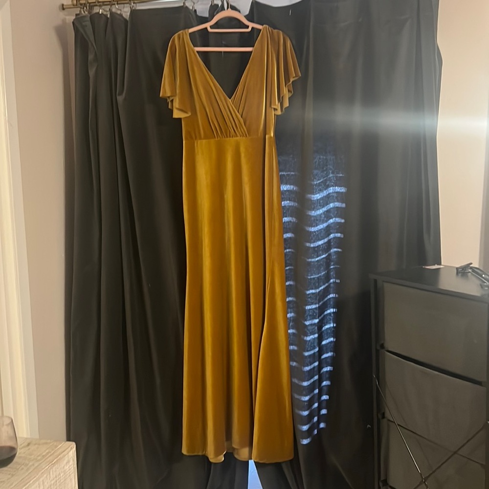 Jenny Yoo BHLDN Velvet Dress